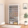 ROJASOP Shoe Rack with Covers 10 Tier Large Shoe Organizer