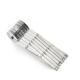 Pastry Multi-Wheel Cutter, Adjustable Pizza Slicer Multi-Round Baking Roller Dough Divider for Pizza, Bread and Cakes (7 Wheel)
