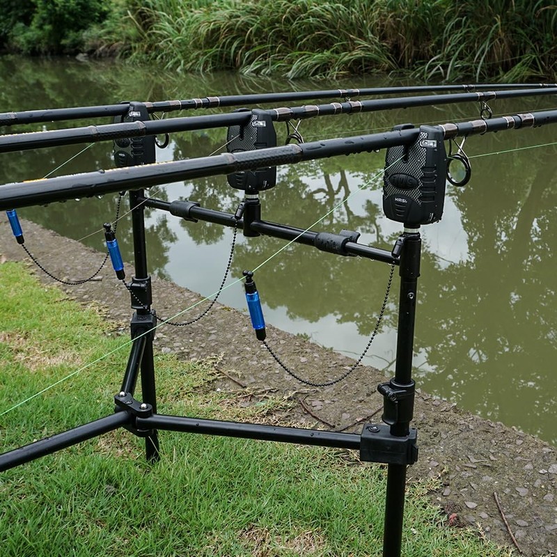 Carp Fishing Swingers with Bite Alarm, Red, Yellow, Blue, Green,