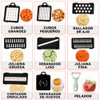 LSXD Cortador de Verduras, Picador Multifuncional 12 en 1, Blanco