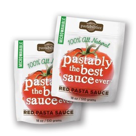 Pastabilities Pastably the Best Sauce Ever, Red Tomato Pasta & Spaghetti Sauce, 18 oz. (2 Pack)