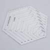 Yetaha Hexagon Ruler, Sewing Patchwork Template Handmade Drawing Tools for