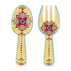 UPware 2-Piece 10.75 Inch Melamine Salad Server/Utensil. Includes Salad Spoon