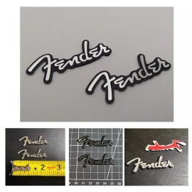 Unbranded 2 x Emblem Guitar Badge Decal Replacement fits Fender 2 Pack New