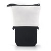 Xespis Pencil Case with Zip, Telescopic Pencil Case, Milk., pencil