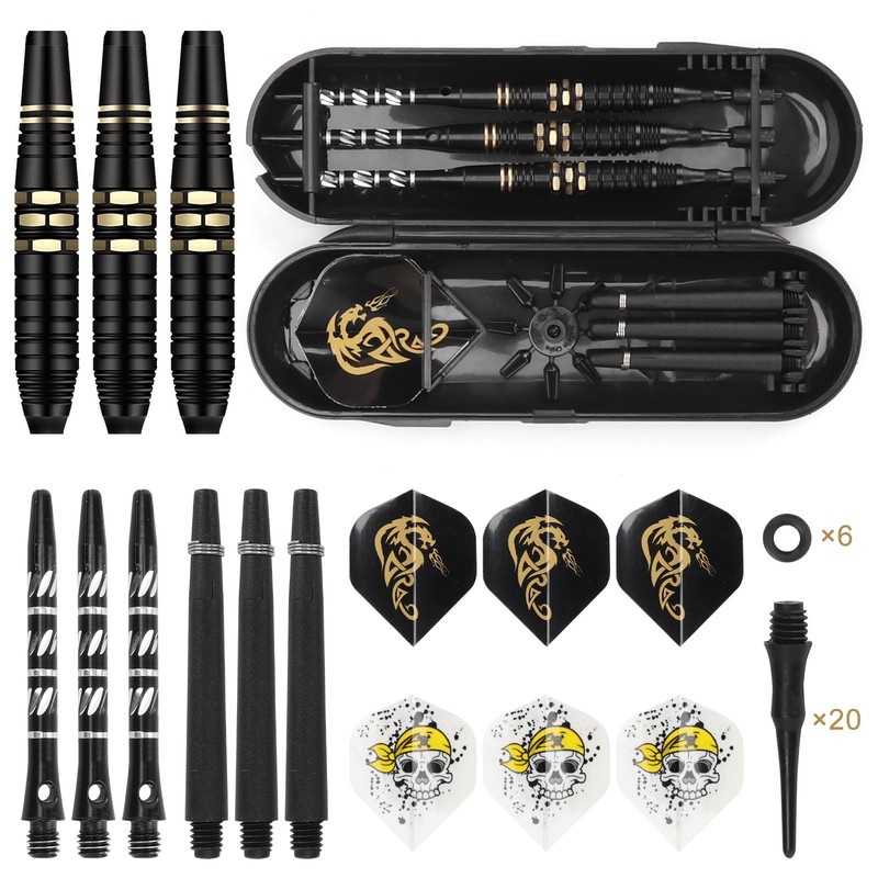 LYCXAMES Darts with Plastic Tip for Electronic Dartboard, Set of