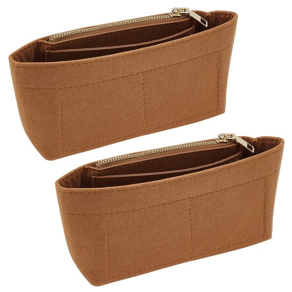 WADORN 2pcs Felt Purse Organizer Insert, Handbag Felt Organizer Tote