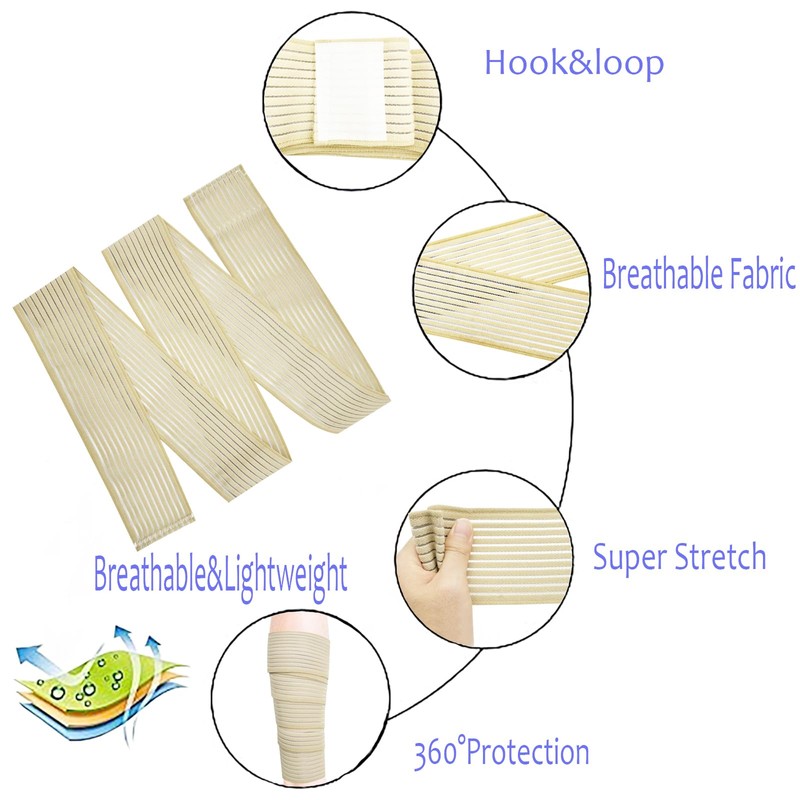 Lxnderment Elastic Thigh High Compression Support Bandage, Full Thigh Brace