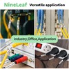 NineLeaf 3 Pack Compatible for Brother P-Touch 8.8mm Heat Shrink