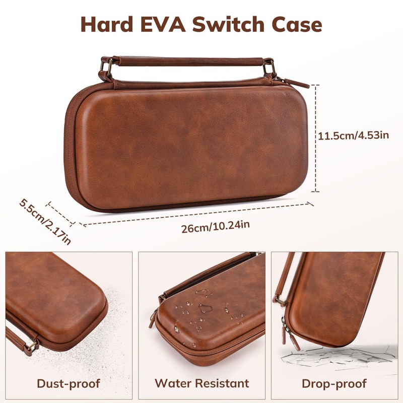 Younik Switch Case for NS Switch and Switch OLED, PU