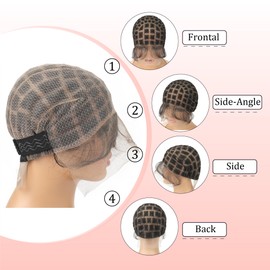 OTO BELLA Braided Wig Cap with Baby Hair for Crochet Braids - Glueless Double Full HD Lace Wig Cap for Black Women (99-Sections)