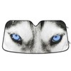 YYZZH Wolf Or Husky Dog Blue Eye Car Windshield Sun