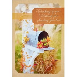 Thinking of You, Missing You, Sending You Love - Happy Thanksgiving From Across The Miles - Wishing We Could Be Together Greeting Card