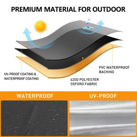 Air Conditioner Cover for Outside Units - AC Covers for Outdoor Waterproof Anti-Hail Windproof Design - Winter Outdoor Full Protection Fits up to 24 x 24 x 30 inches