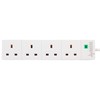 PRO ELEC PRO ELEC PL09211 4 Gang Surge Protected Extension