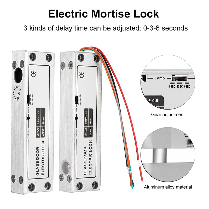 DC12V Electric Bolt Door Lock Mortise Surface Installation for Security