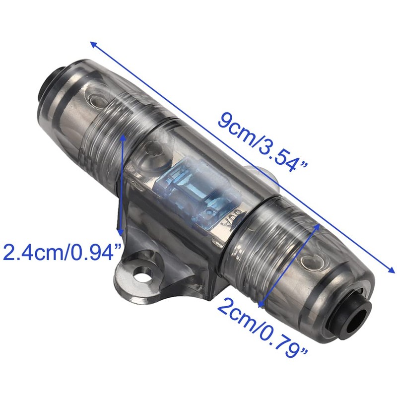 Greluma 2 Pcs 6-10 Gauge AWG Inline ANL Fuse Holder