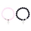 TTPSRY Set of 2 Cross Beaded Couple's Bracelets Stylish Faith