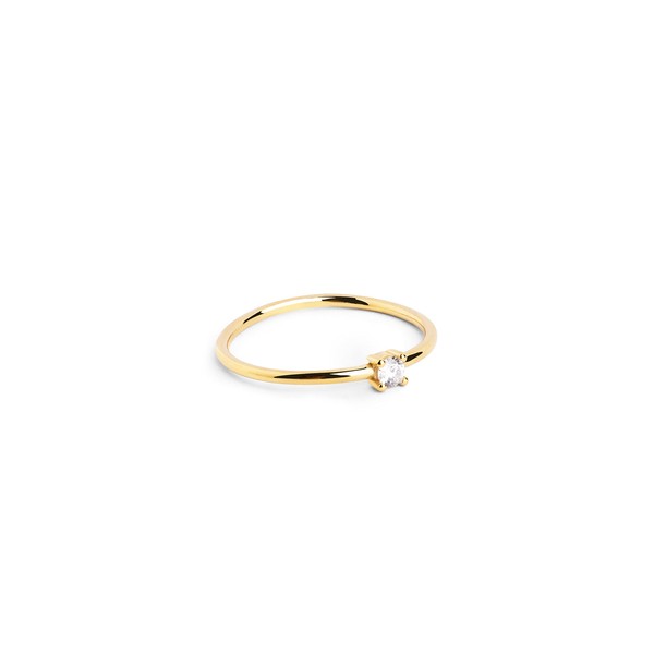 SINGULARU - Single Spark Gold Ring - Ring made of