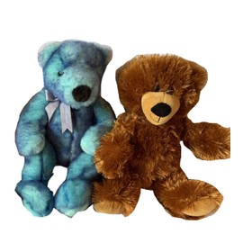 Weighted stuffed animal with 2 1/2 lbs, Bear plush, washable plush weighted buddy