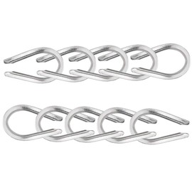 IMAGINE Pack of 10 (Size Selectable: 1/8 Inch 5/32 Inch 3/16 Inch 1/4 Inch 1/6 Inch) 304 Stainless Steel Cable Thimble Heart Thimble Cable Steel Wire Rope Rigging Material (M6:1/4")