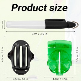 KEAHND Golf Ball Line Drawing Marking Alignment Kits,Golf Ball Markers,Golf Ball Line Marker,Golf Ball Alignment Stencil,Golf Ball Marker Stencil,Golf Ball Line Marker Tool,Three Line Golf Ball Marker