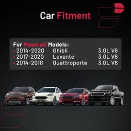 BDFHYK 96372 Platinum Iridium Spark Plugs Compatible with Maserati 2014-2020 Ghibli, 2017-2020 Levante, 2014-2018 Quattroporte 3.0L V6 Replacement for SILKAR8C6DS Set of 6