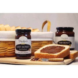 Stockin's Apiaries Raw Buckwheat Honey, Unheated, Unfiltered, & Nutritious - 35.2 Ounce Jar