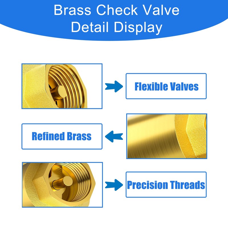 1 Inch Check Valve - PN25 Internal Thread Brass Backflow