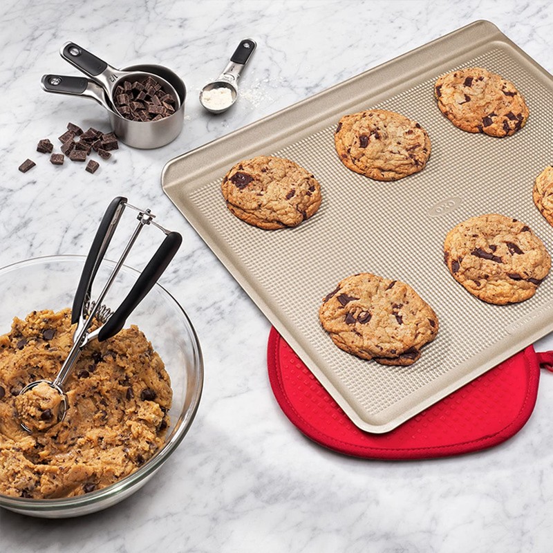 Lamkrtlp Ice Cream Scoop, Stainless Steel Cookie Scoop with Trigger,