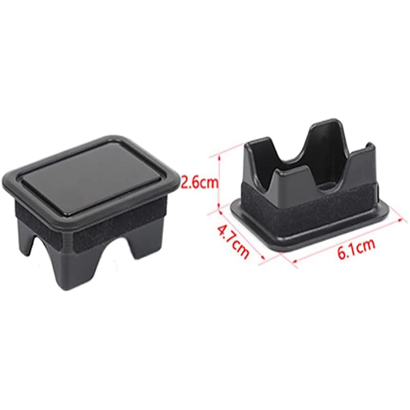 4PCS Black ABS Rear Trunk Tail Box Protective Cover Trim