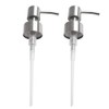 2Pcs Soap Dispenser Pump,304 Stainless Steel Liquid Soap Dispenser Replacement