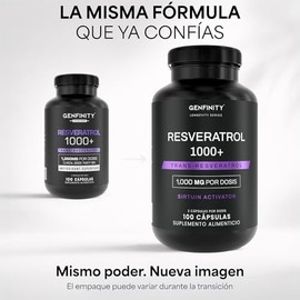 Resveratrol Longevity Series | 1,000 mg por Dosis | 100 Cápsulas | Pureza ≥98% Grado Clínico | Suplemento Alimenticio
