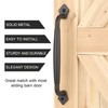 Eumtenr Sliding Rustic Barn Door Handles, 12 Inch Heavy Duty