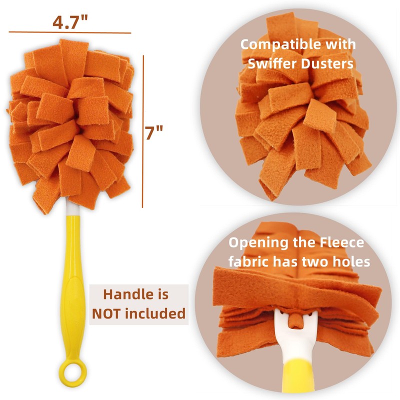 6 Layer Fleece Duster Refills for Swiffer Hand Duster, Zero