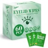 60PCS Tea Tree Oil Eyelid Wipes – Individually Wrapped Eye