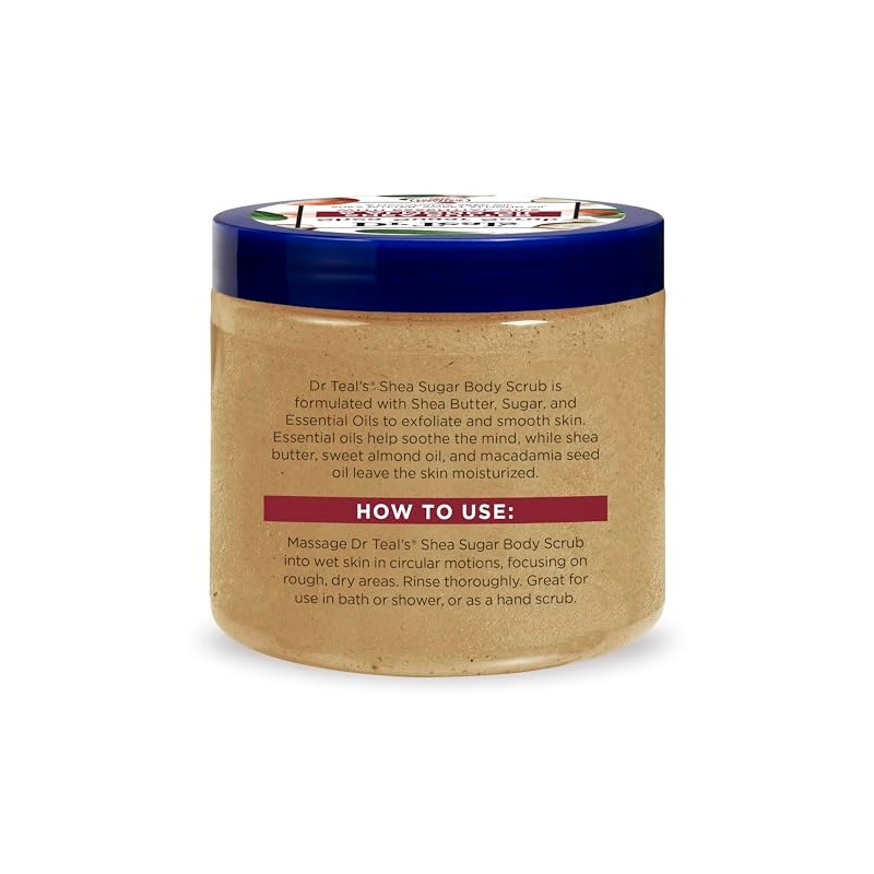 Dr Teals Scrub Exfoliante para la Piel con Manteca de