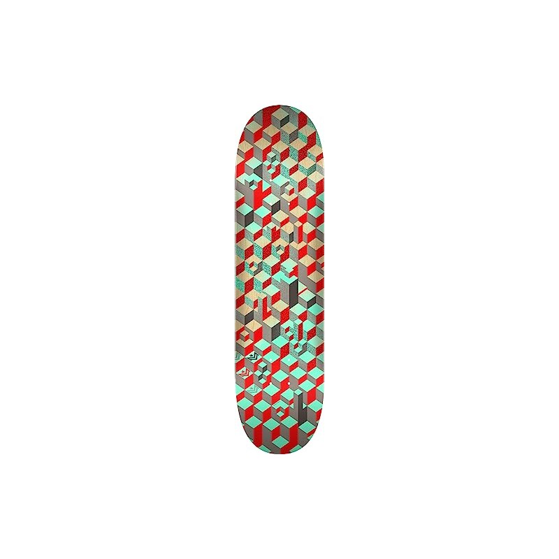 Mini Logo Patterns Maple Skateboard Deck, Blocks, 8.0" x 31.45"