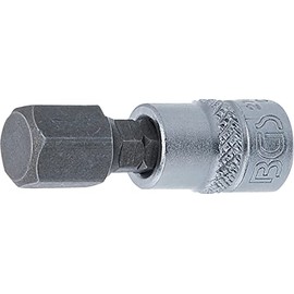 BGS Bit, Hex Socket, 1/4 1/4 Inches, 10 mm, 2161 – 10