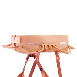 PETZL, Harness Corax Lt Women Coral Sand Xl, Comfortable women’s harness for gym and outdoor climbing