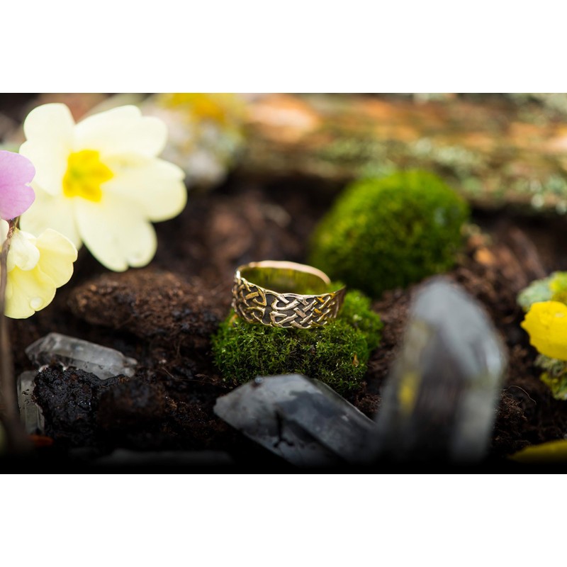 Windalf Celtic Thoralf 6mm Celtic Knot Foot Ring Bronze, Bronze