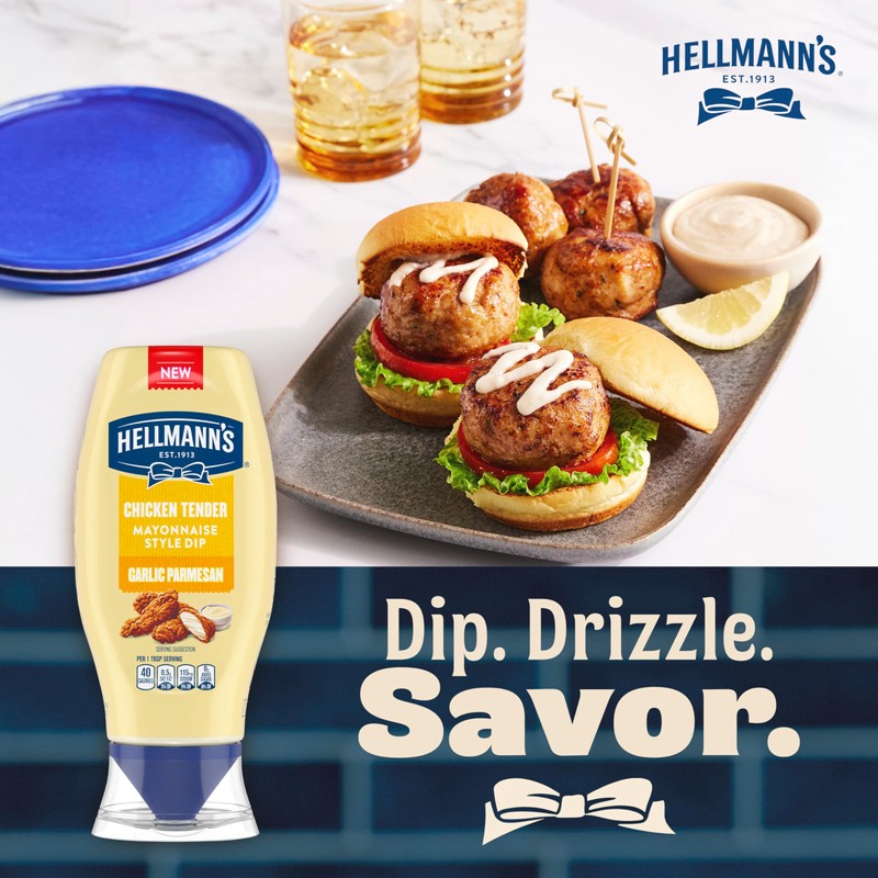 Hellmann's Garlic Parmesan Chicken Tender Mayonnaise Style Dip Garlic Parmesan