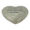 Mom “Deep in our hearts you'll always stay...” Cement Heart