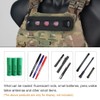 TOPTACPRO Tactical Glow Stick Pouch Chemlight Pen Holder Flashlight Battery