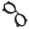 1 Pair 6.5in Door Speaker Spacer Wire Harness Kit Black