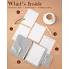 EGOSUNNY® Crocodile-Embossed A5 Refillable Leather Planner – 5.8" x 8.3"