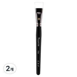 Picasso Foundation Brush 724, Mixed Colors, 2 Pieces / 피카소 파운데이션 브러쉬 724, 혼합 색상, 2개
