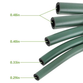 partszen 3 Feet 1/8" 3/16" 0.22" 1/4" 5/16" ID Fuel Line with 40pcs Hose Clamps Fit for Kawasaki Lawn Mowers EZGO Snowmobile Tractors Scooter ATV Golf Cart Mini Bike Motorcycle