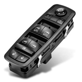 YHTAUTO Master - Interruptor de ventana eléctrica para el lado del conductor para Chrysler Town & Country, Dodge Grand Caravan, Ram 1500 2500 3500, 3+9 pines, sin espejos plegables eléctricos,