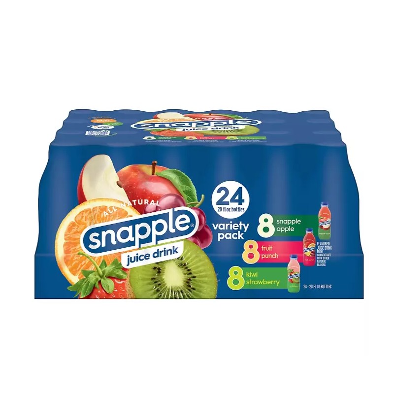 Snapple Juice Drink Variety Pack, 24 pk./20 fl. oz. NO